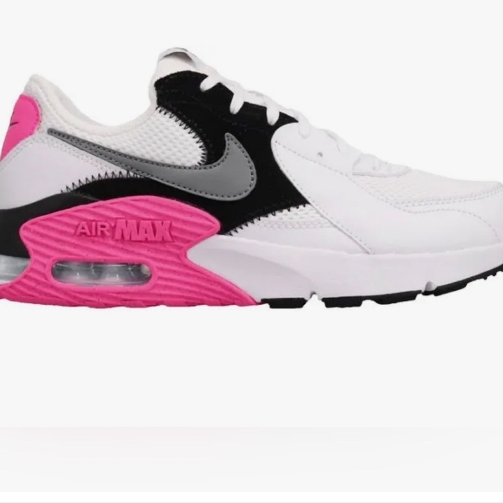 Women’s Nike Excee white, pink, and black